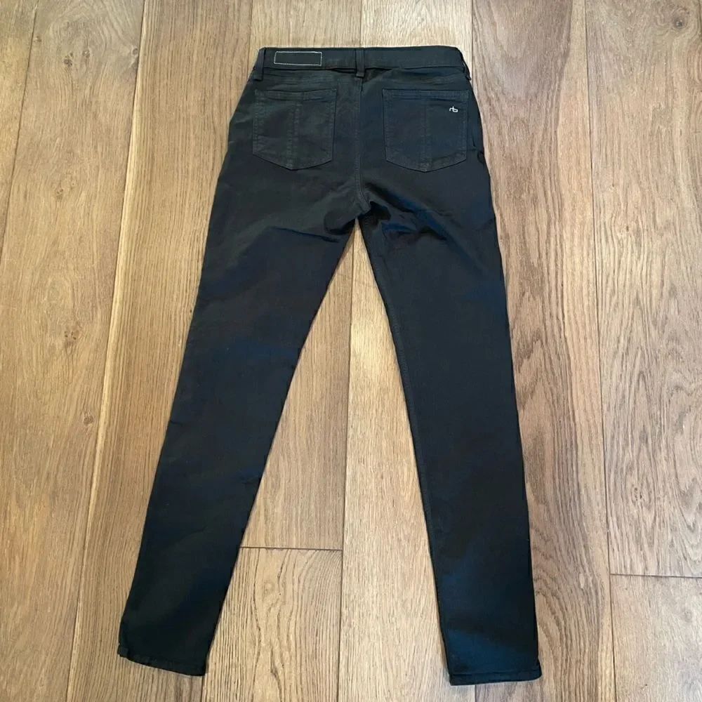 Rag & Bone Skinny Twill Legging Jeans Green Size 28 Intermix - Picture 11 of 12